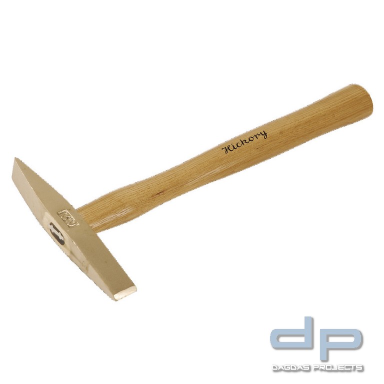 Kesselsteinhammer funkenfrei, mit Hickorystiel, 900 g