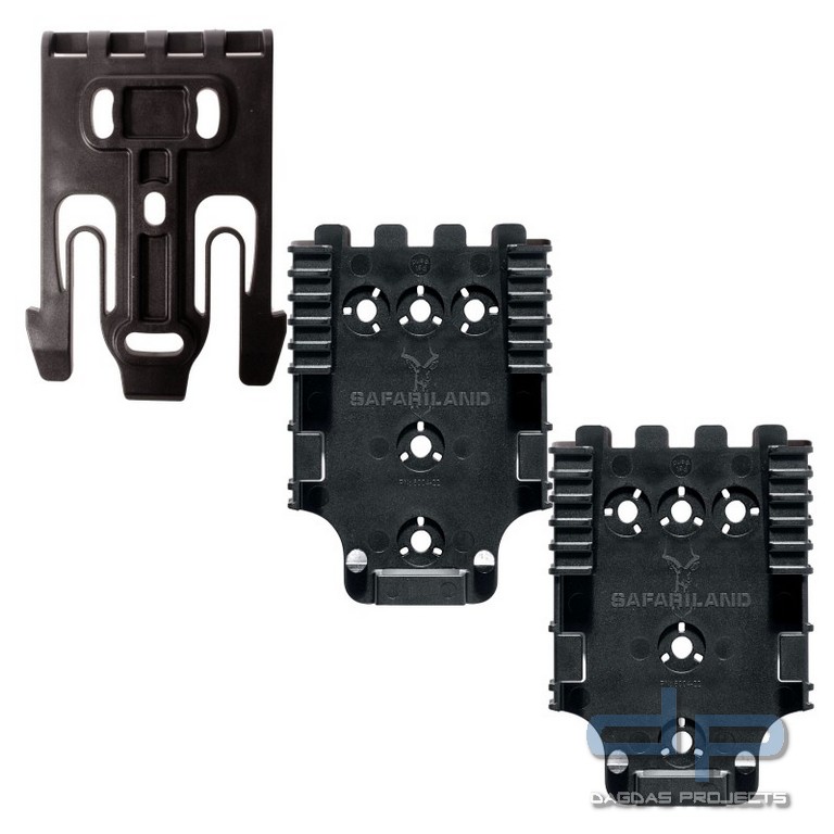 SAFARILAND® QLS-Kit 4 (1 x Gabel QLS19, 2 x Sicherheits-Aufnahmeplatte QLS22L
