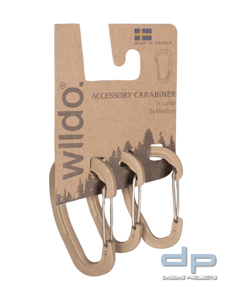 ACCESSORY CARABINER SET WILDO® COYOTE 5 Packs