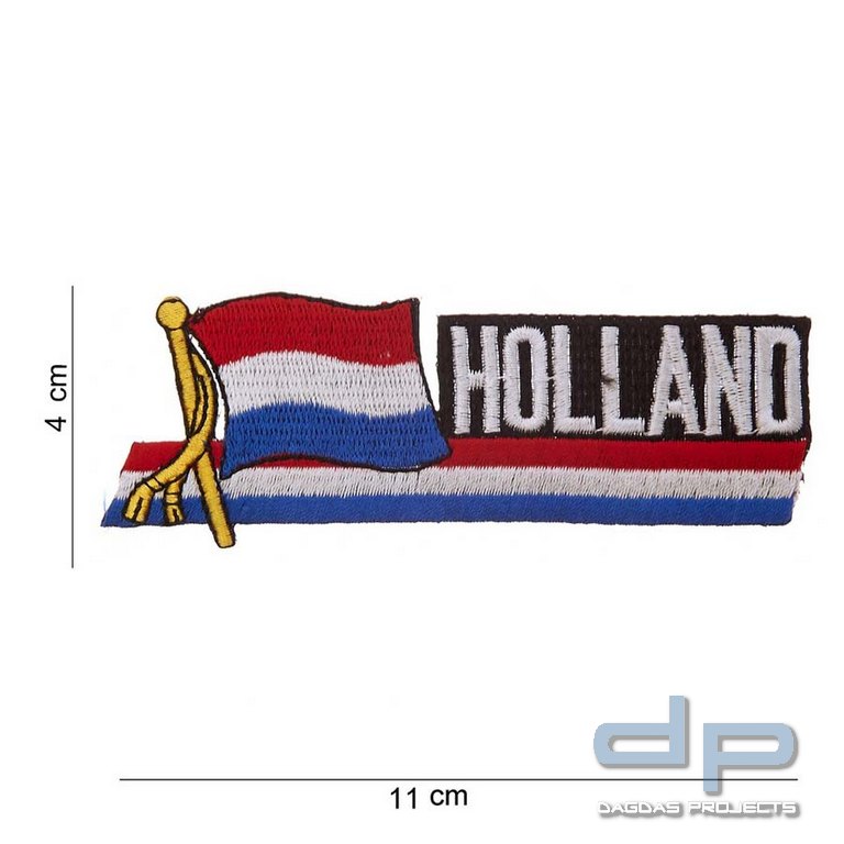 Emblem Stoff wehende Fahne Holland