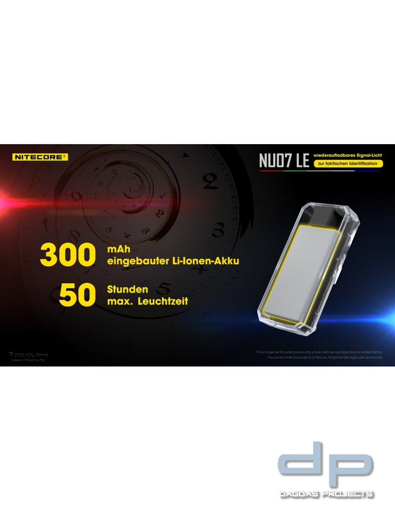 NiteCore® mehrfarbige - Signalleuchte -NU07LE-