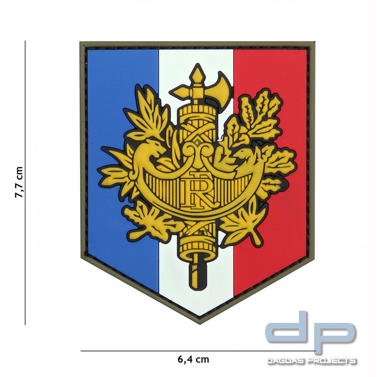 Emblem 3D PVC Französiches Schild