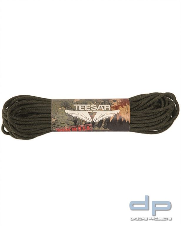 US Fallschirmleine Nylon 16 m oliv VPE 10