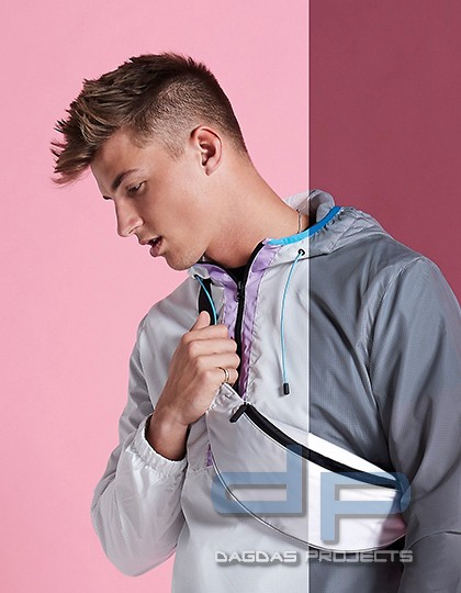 Reflective Belt Bag in Schwarz und Silber