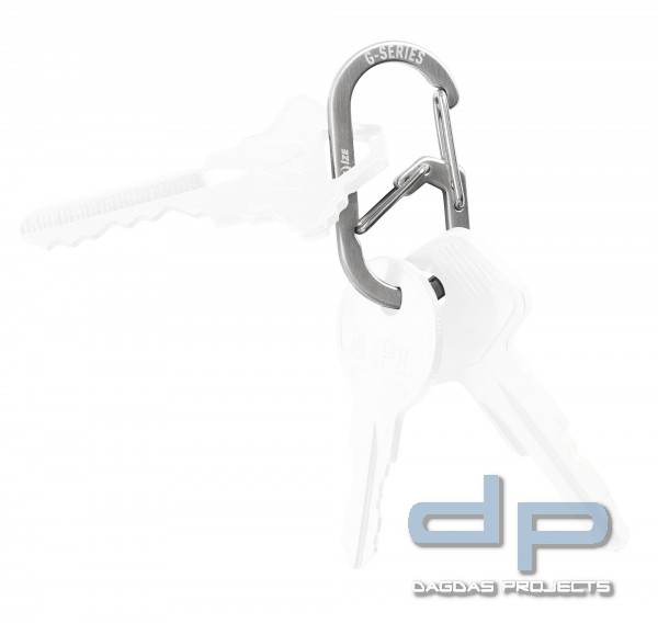 NITE IZE G-SERIES S-BINER KARABINER EDELSTAHL Farbe :Silber Größe S