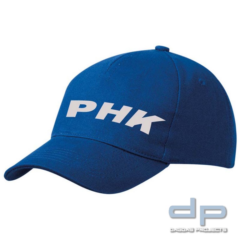 Dagdas Projetcs 5 Panel Cap heavy cotton mit Wunschdruck PHK in silber Reflex