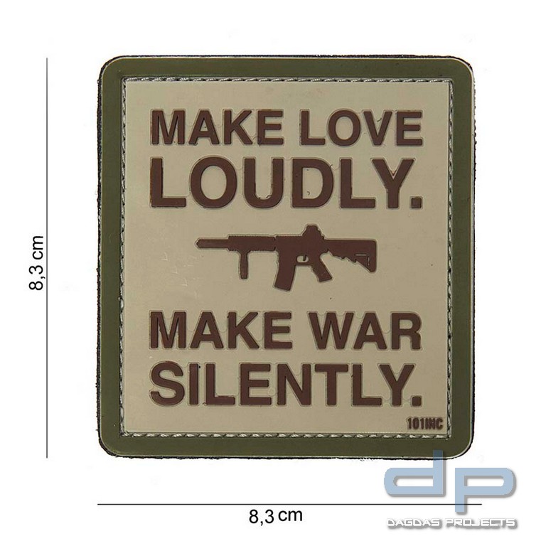 Emblem 3D PVC Make Love Loudly