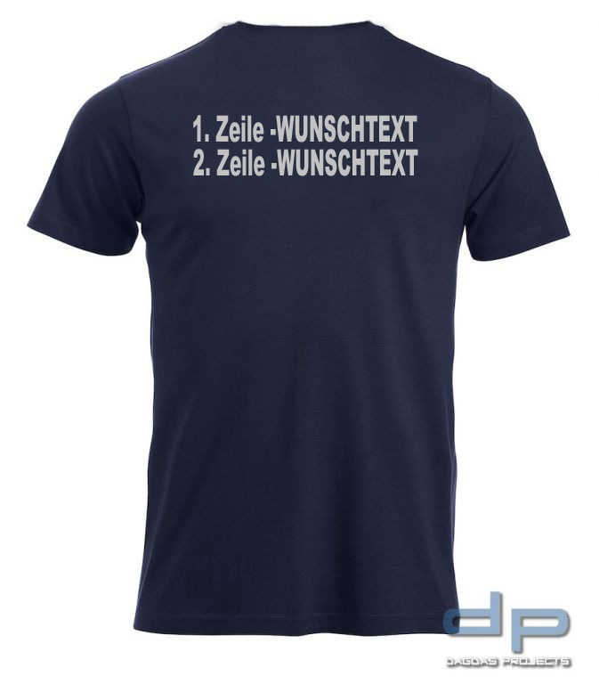Clique New Classic-T Shirt mit 2 zeiligem Wunschaufdruck in verschiedenen Farben