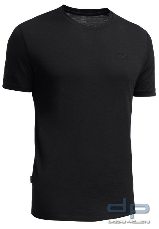 Icebreaker Teck Lite Short Sleeve Crewe Schwarz oder Oliv