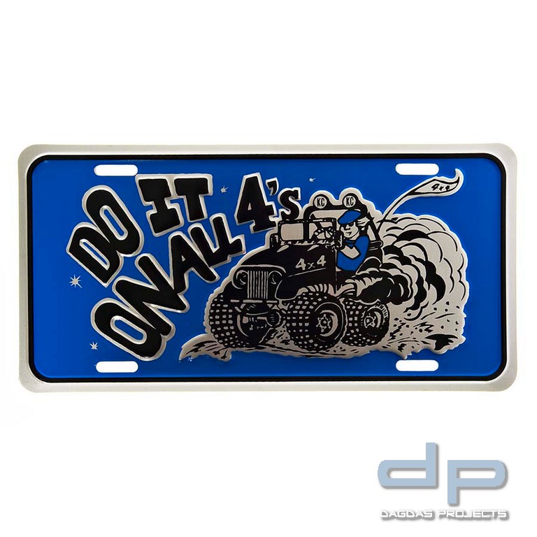 Nummernschild Do It 4