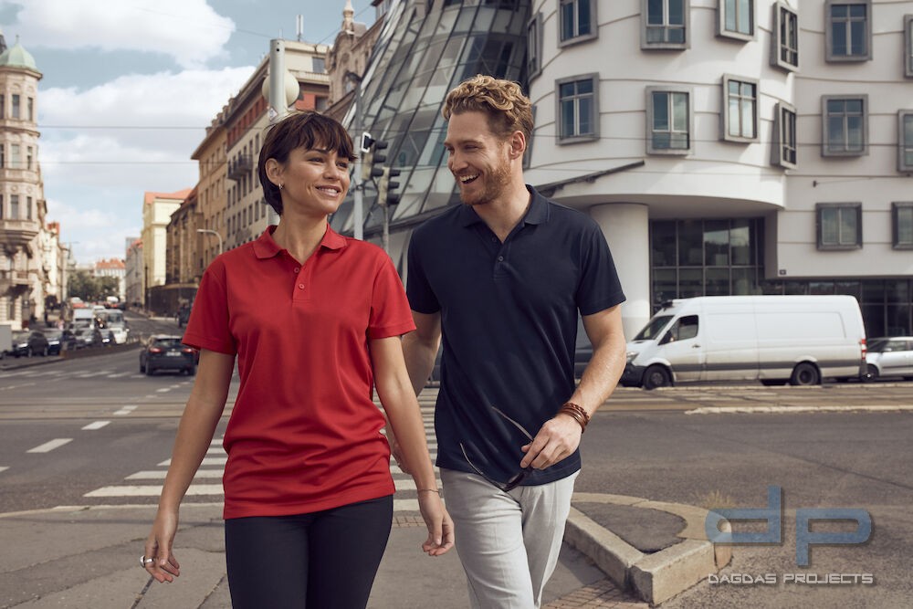 Basic Active Polo mit Wunschaufdruck in verschiedenen Farben