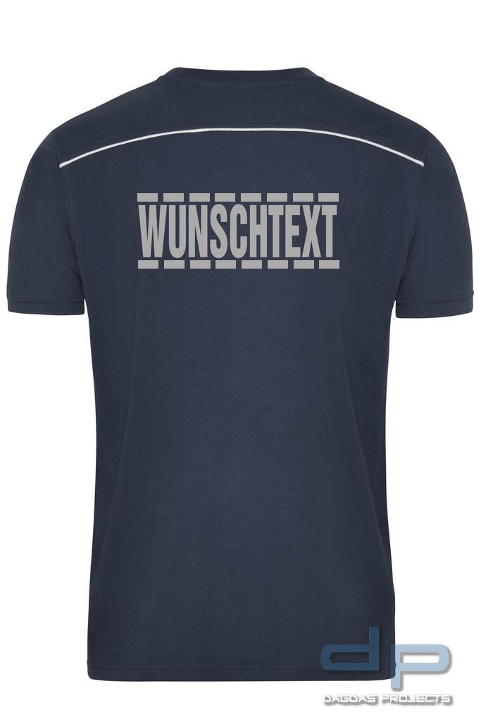 T-Shirt dp S-Serie in verschiedenen Farben mit Wunschaufdruck umrandet