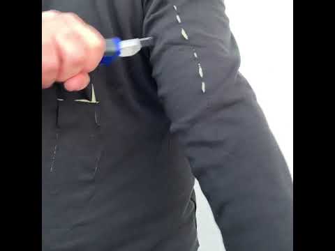 Brunnirok Schnittschutz-Jacke Hamburg mit Wunschaufdruck in reflex silber