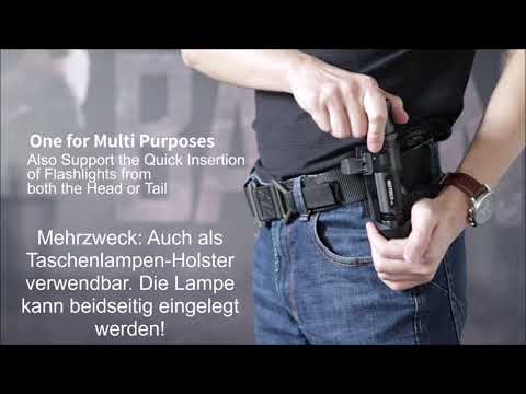 V70 Holster für Einsatzstock, 360 Grad drehbar,